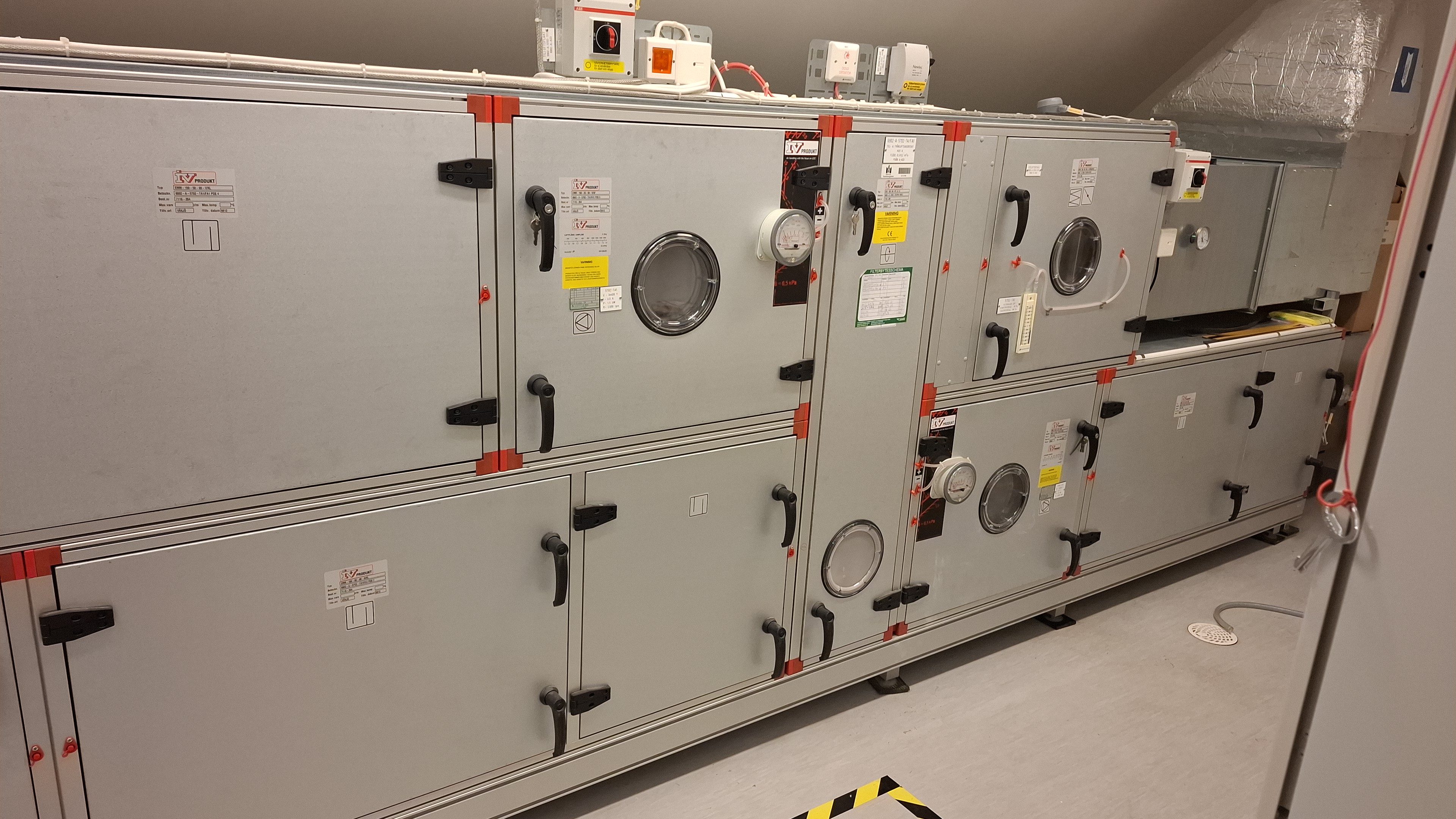Service av ventilationsaggregat